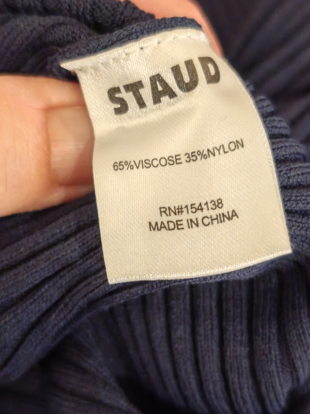 Staud Ribbed Midi Dress - Picture 15 of 16